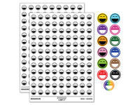 Laughing Happy Face Big Smile Mouth Emoticon 200+ 0.50" Round Stickers