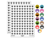 Star Eyes Happy Face Big Smile Mouth Emoticon 200+ 0.50" Round Stickers