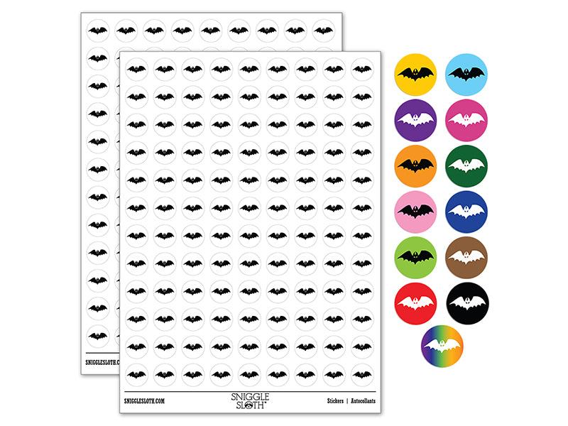 Bat Halloween 200+ 0.50" Round Stickers