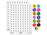 Tyrannosaurus Rex Dinosaur Doodle 200+ 0.50" Round Stickers