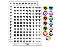 NV Nevada State in Heart 200+ 0.50" Round Stickers