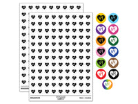 NY New York State in Heart 200+ 0.50" Round Stickers
