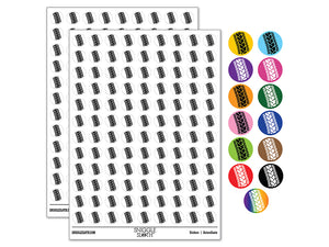 Tire Tread Track 200+ 0.50" Round Stickers