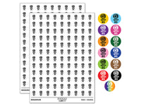 Wary Mummy Doodle Halloween  200+ 0.50" Round Stickers