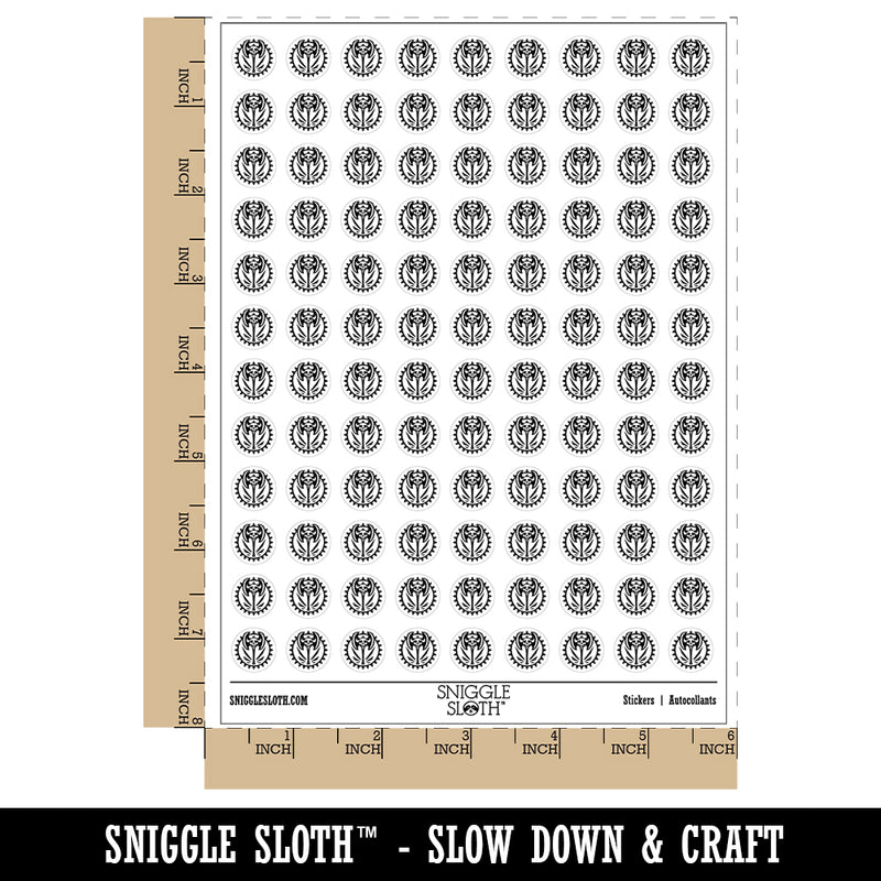 Barbarian Skull Battle Axe 200+ 0.50" Round Stickers
