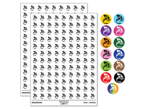 Fly Fishing Hook Lure 200+ 0.50" Round Stickers