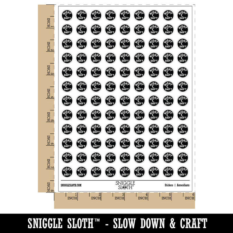 Night Shift Planning 200+ 0.50" Round Stickers