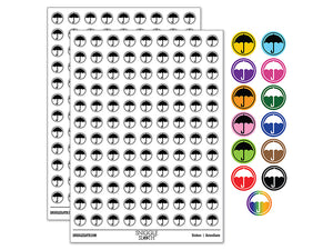 Umbrella Keep Dry Icon 200+ 0.50" Round Stickers