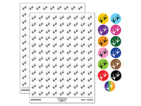 Chicken Footprints Tracks 200+ 0.50" Round Stickers