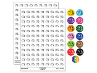 Dachshund Dog Head 200+ 0.50" Round Stickers