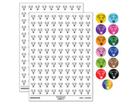 Greyhound Dog Head 200+ 0.50" Round Stickers
