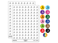 Yoga High Lunge Pose 200+ 0.50" Round Stickers