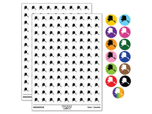 Alaska State Silhouette 200+ 0.50" Round Stickers