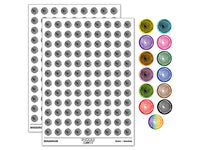 Hand Drawn Tree Rings Doodle 200+ 0.50" Round Stickers