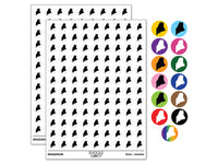 Maine State Silhouette 200+ 0.50" Round Stickers