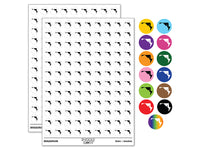 Maryland State Silhouette 200+ 0.50" Round Stickers