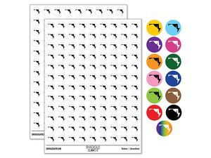 Maryland State Silhouette 200+ 0.50" Round Stickers