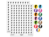 Vermont State Silhouette 200+ 0.50" Round Stickers