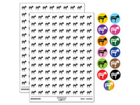 Donkey Smart Ass Silhouette Solid 200+ 0.50" Round Stickers