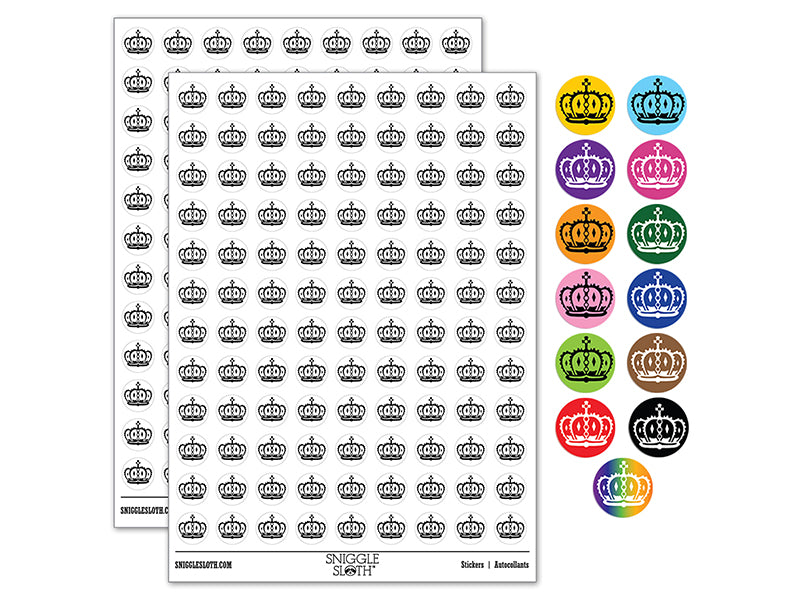 King Queen Royal Crown 200+ 0.50" Round Stickers