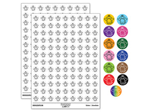 Dog Angel 200+ 0.50" Round Stickers