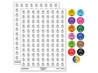 Frenchie from Behind Butt French Bulldog Dog 200+ 0.50" Round Stickers
