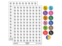 Iron Periodic Table of Elements Science Chemistry 200+ 0.50" Round Stickers