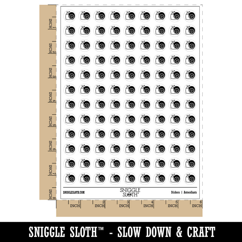 Happy Slow Kawaii Chibi Snail 200+ 0.50" Round Stickers