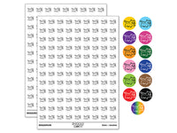 Cute Chubby Munchkin Cat Walking with Conviction 200+ 0.50" Round Stickers