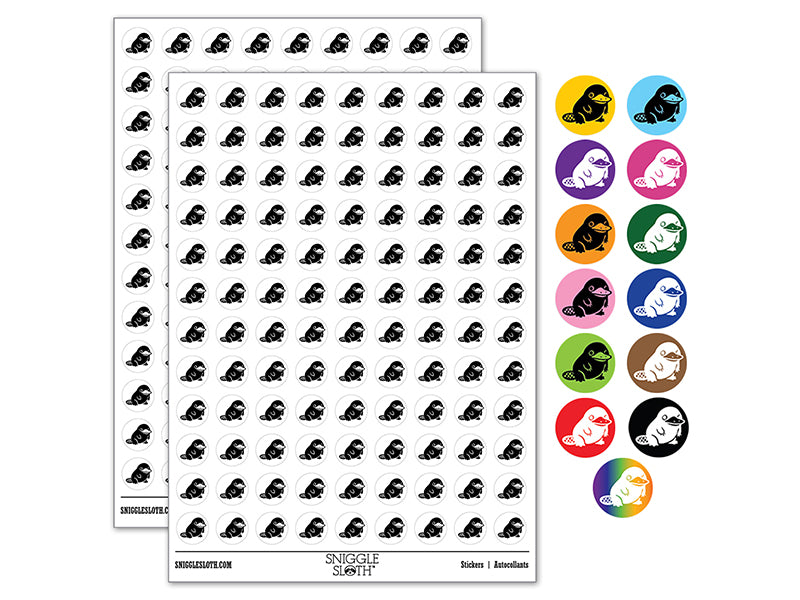 Cute Weird Duck Billed Platypus 200+ 0.50" Round Stickers