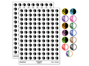 Third Last Quarter Moon Phase 200+ 0.50" Round Stickers