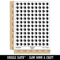 Third Last Quarter Moon Phase 200+ 0.50" Round Stickers