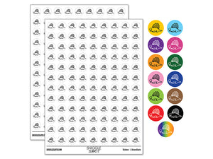 Wary Dimetrodon Dinosaur with Dorsal Sail Fin 200+ 0.50" Round Stickers