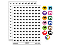 Alaskan Klee Kai Dog Solid 200+ 0.50" Round Stickers