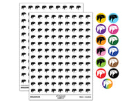 Wild Horse Head Mane Blowing 200+ 0.50" Round Stickers