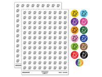 Barking Spotted Dog Corgi 200+ 0.50" Round Stickers