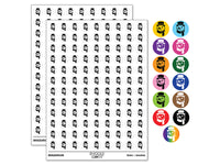 Snowman Face with Scarf Winter 200+ 0.50" Round Stickers