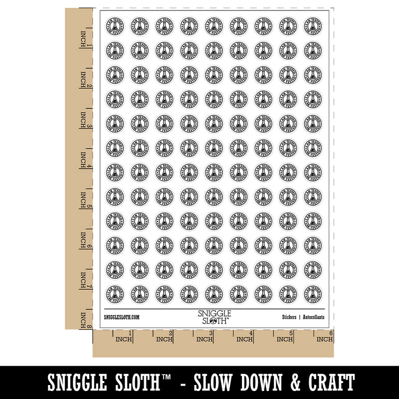 Lab Tested Science Beaker 200+ 0.50" Round Stickers