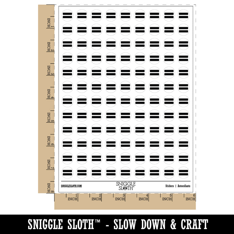 Equal Sign Math Symbol 200+ 0.50" Round Stickers