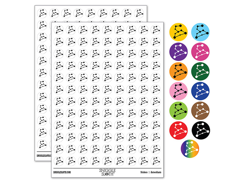 Leo Zodiac Star Constellations 200+ 0.50" Round Stickers