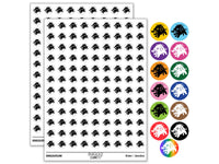 Angry Charging Cartoon Boar Pig Hog Peccary Round Sticker Pack
