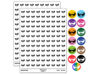 Big Cartoon Smile Mouth Wide Open Teeth Round Sticker Pack