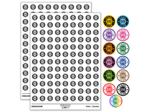 Cool Dad Club Award Star Family Round Sticker Pack