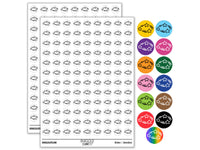 Dizzy Confused Circling Stars Cartoon Round Sticker Pack