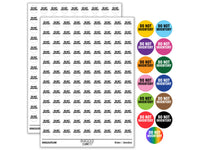 Do Not Inventory Management Manufacturing Label Round Sticker Pack