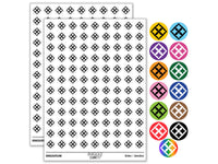 Eban Adinkra African Fence Safety Security Love Symbol Round Sticker Pack