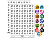 Egg Hunt Easter Sunday Cursive Text with Wreath Round Sticker Pack