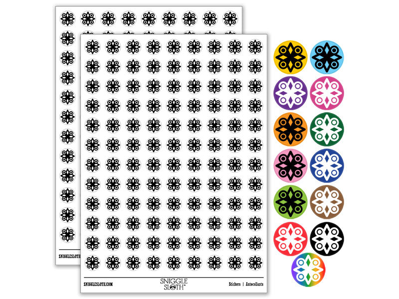 Esono Anantam Adinkra AfricanElephant's Footprint Leadership Protection Power Security Round Sticker Pack