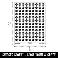 Full Indicator Status Circle Round Sticker Pack