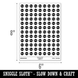Full Indicator Status Circle Round Sticker Pack